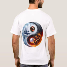 Camiseta Tigre y Dragón Yin y Yang