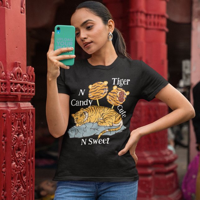 Camiseta Tigre Y Dulce, Mujeres Negras De Animales Cuestos  (Subido por el creador)