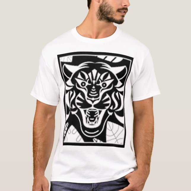 Camiseta tigre y grúa (Anverso)