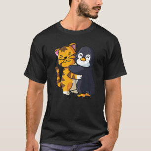 Camiseta Tigre Y Pingüino Abordan Animales De Zoológico