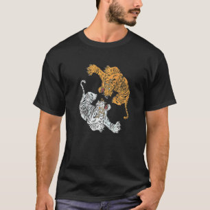 Camiseta Tigre Yin Yang Depredador Gato Rey Tigre Siberiano