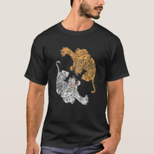 Camiseta Tigre Yin Yang Depredador Gato Rey Tigre Siberiano