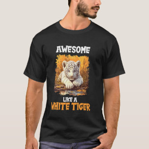 Camiseta Tigres Blancos Impresionantes como un Tigre Blanco
