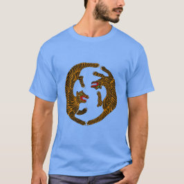 Camiseta Tigres de arte folklórico de la antigua Japón