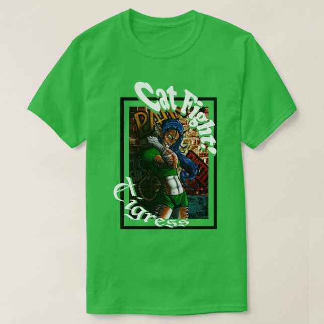 Camiseta Tigres de combate del gato (Diseño del anverso)