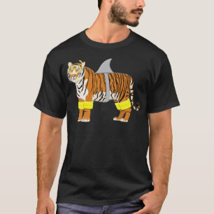 Camiseta Tigres de tiburón tigre se visten como animal grac