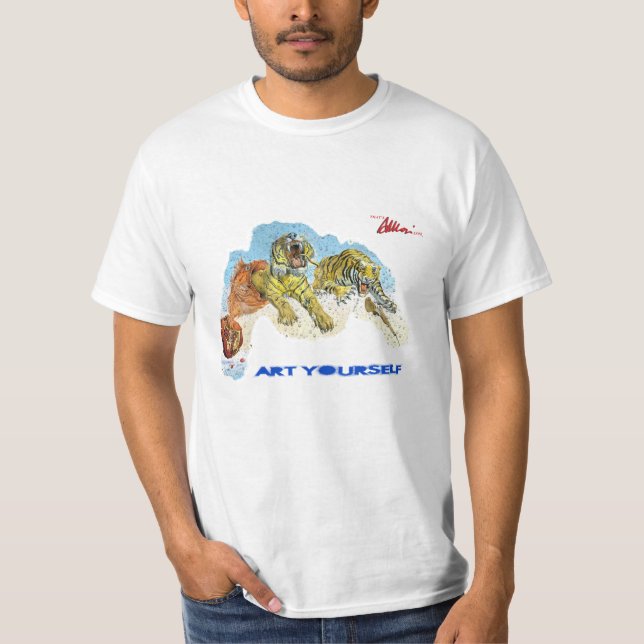Camiseta Tigres del arte usted mismo - en sueños (Anverso)