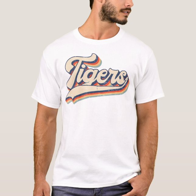 Camiseta Tigres Escuela Deportivo Nombre Retro Regalo Hombr (Anverso)