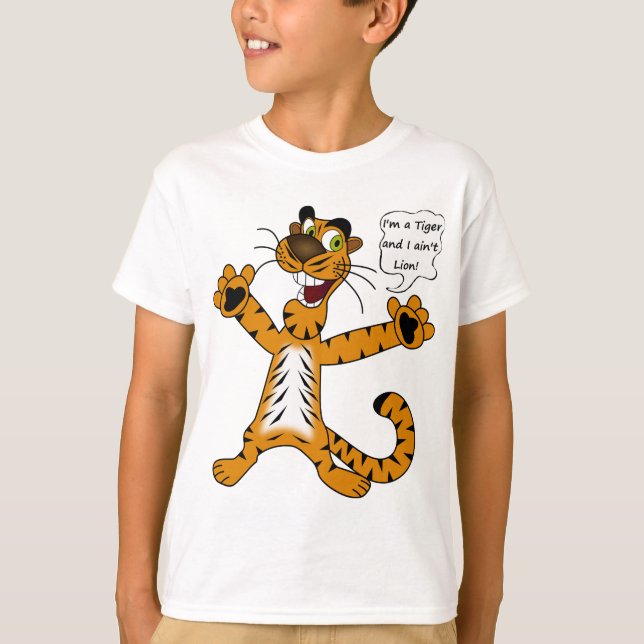 Camiseta Tigres, leones y puntitos (Anverso)