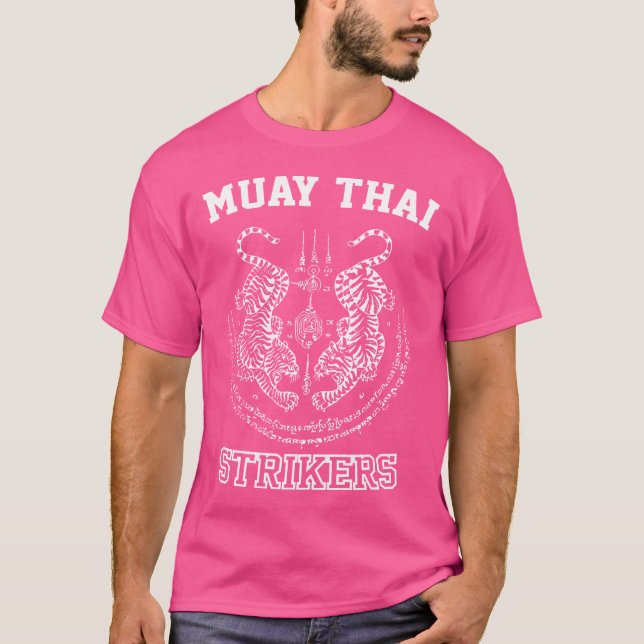Camiseta Tigres muay huelguistas tailandeses (Anverso)