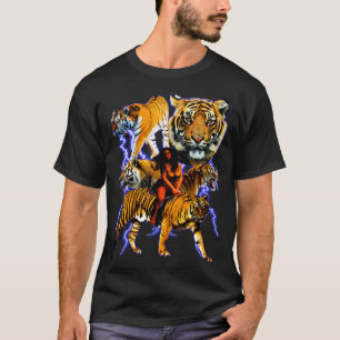 Camiseta Tigres relámpagos Vintage Gráfico 90 Muy Guay Y