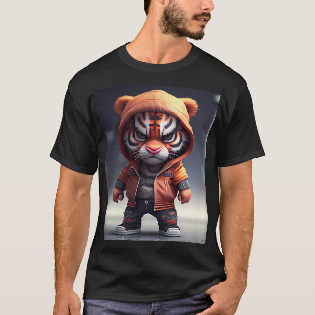 Camiseta "Tigrinho Hip Hop" (Anverso)