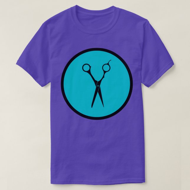 Camiseta Tijeras azules (Diseño del anverso)