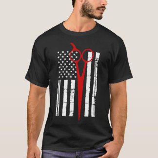 Camiseta Tijeras con bandera estadounidense