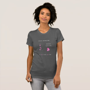 Camiseta Tijeras de Branding Empresarial de Salón de Bellez
