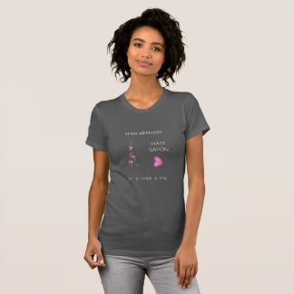 Camiseta Tijeras de Branding Empresarial de Salón de Bellez