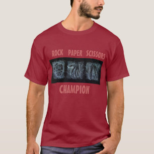 Camiseta Tijeras de papel de la roca