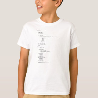 Camiseta Tijeras de papel de la roca, programación del