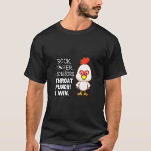 Camiseta Tijeras de papel de roca Tijeras de roscas gano ro