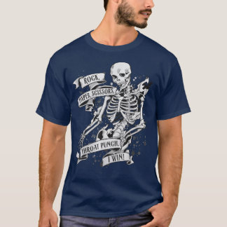 Camiseta Tijeras de papel de roca Tijón de garganta gano es