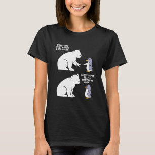 Camiseta Tijeras De Papel Polar De Oso Y Pingüino