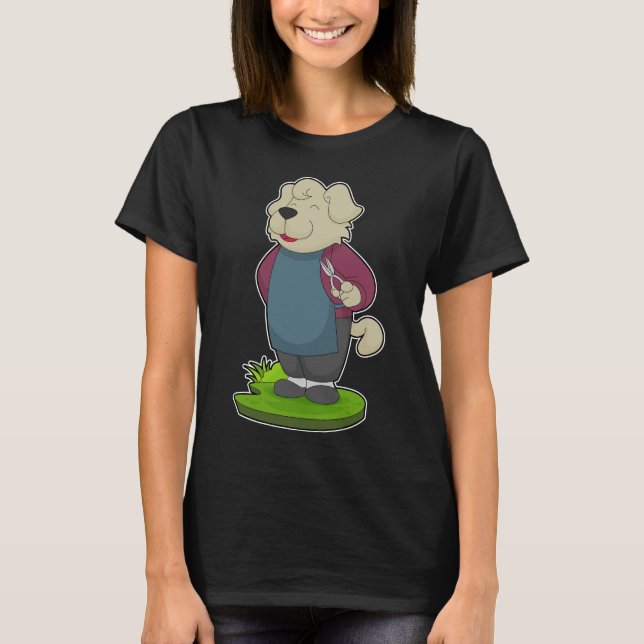 Camiseta Tijeras de peluquero para perros (Anverso)