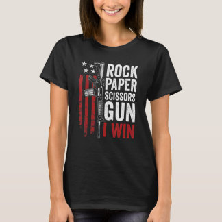 Camiseta Tijeras de rock de papel 2a Chiste de papá de pist