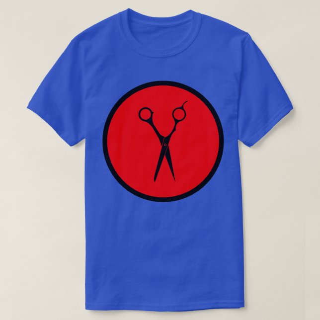 Camiseta Tijeras rojas (Diseño del anverso)