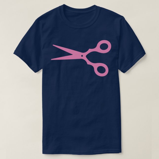 Camiseta Tijeras rosas (Diseño del anverso)