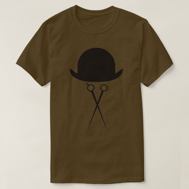 Camiseta Tijeras y Gorra Bowler (Diseño del anverso)
