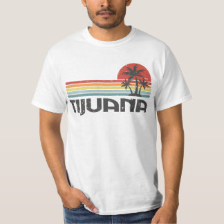 Camiseta Tijuana México - Mexicano Beach Retro Sunset Vinta
