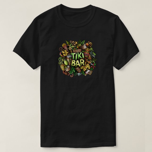 Camiseta Tiki Bar (Diseño del anverso)
