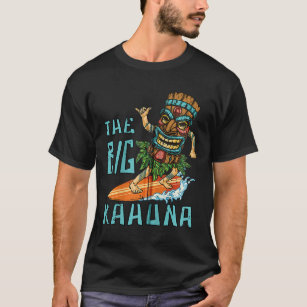 Camiseta Tiki Big Kahuna Surfer Funny Grasa Tropical Hawaia