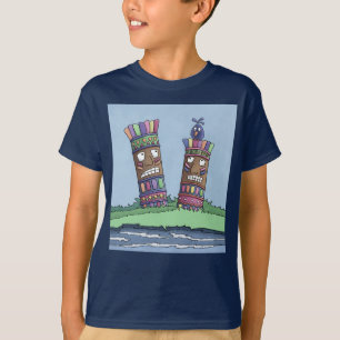 Camiseta Tiki Bird Plum T