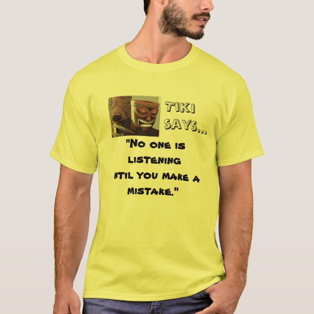 Camiseta Tiki dice (Anverso)