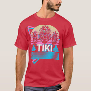 Camiseta Tiki Luau Hawaiian Hawaii Mask Retro Regalo