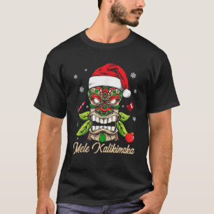 Camiseta Tiki Mele Kalikimaka Hawaiian Feliz Funn de Navida