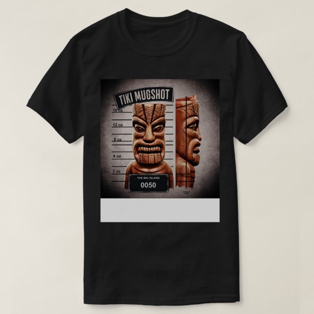 Camiseta Tiki Mugshots TShirt (Diseño del anverso)