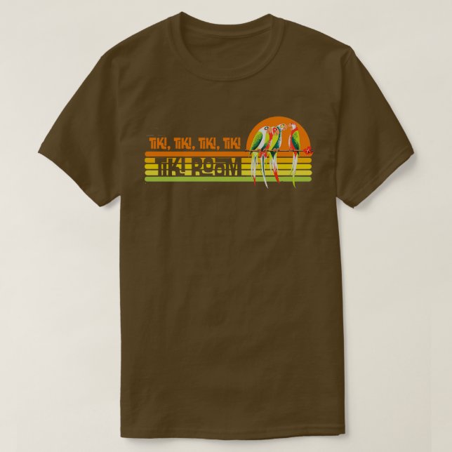 Camiseta Tiki Room Vintage Retro (Diseño del anverso)