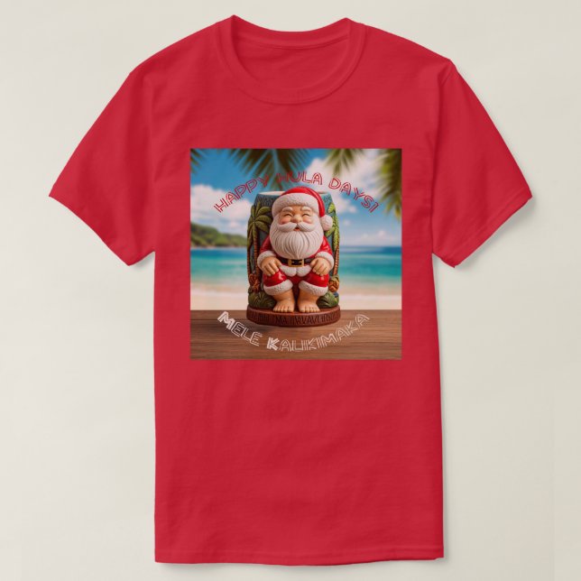 Camiseta Tiki Santa (Diseño del anverso)