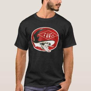 Camiseta TIKI Surf T Shirt Cuidado con esos tiburones, amig