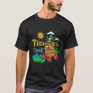 Camiseta Tiki Time Hawaii Tee Aloha Tribal Hawai T