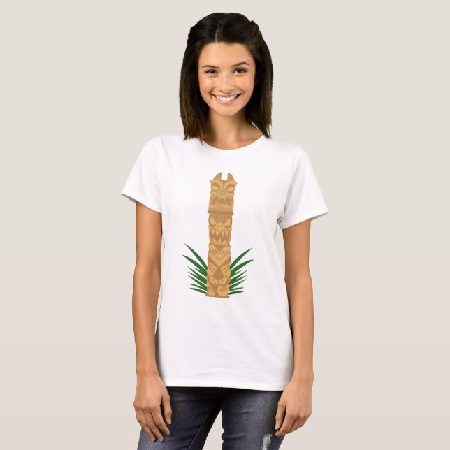 Camiseta Tiki Totem Dinosaur (Anverso completo)