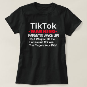 Camiseta TikTok -Advertencia- ¡Los Padres Se Despiertan! Ca
