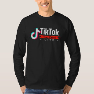 Camiseta Tiktok de impresión en pantalla de formato de cami