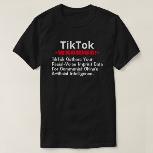 Camiseta TikTok reúne tus datos faciales y de voz