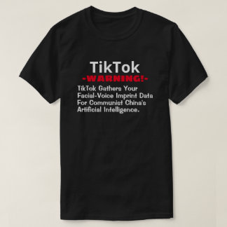Camiseta TikTok reúne tus datos faciales y de voz