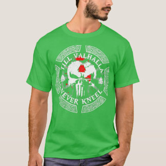 Camiseta Till Valhalla Never Kneel Viking Version diseñador