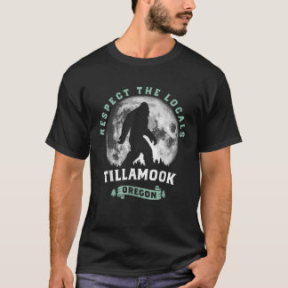 Camiseta Tillamook Oregon respeta a la Luna Sasquatch local