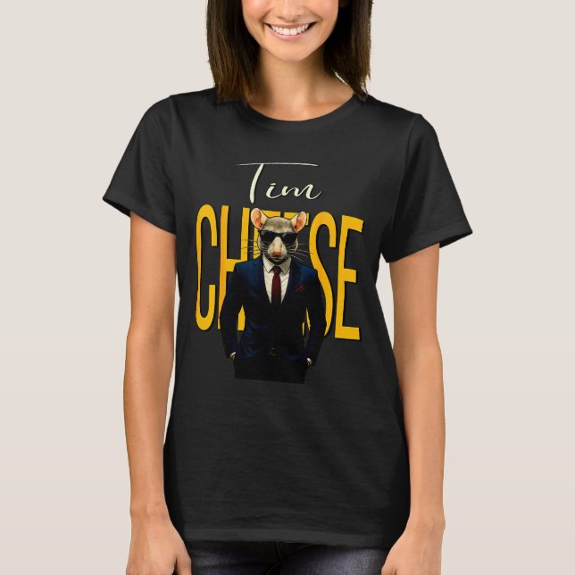 Camiseta Tim Cheese - Funny Secret Agent Mouse Brainrot Kid (Anverso)
